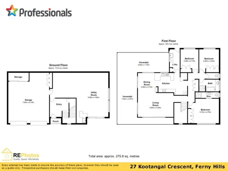 Floorplan of Homely house listing, 27 Kootangal Crescent, Ferny Hills QLD 4055