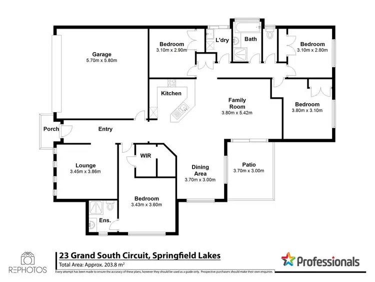 Floorplan of Homely house listing, 23 Grand South Cct, Springfield Lakes QLD 4300