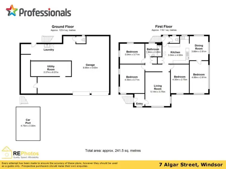 Floorplan of Homely house listing, 7 Algar Street, Windsor QLD 4030
