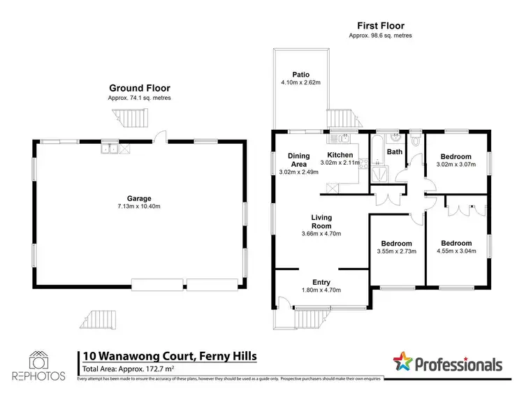 Floorplan of Homely house listing, 10 Wanawong Court, Ferny Hills QLD 4055