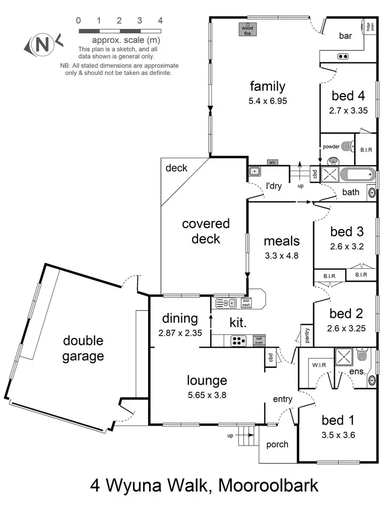 Floorplan of Homely house listing, 4 Wyuna Walk, Mooroolbark VIC 3138