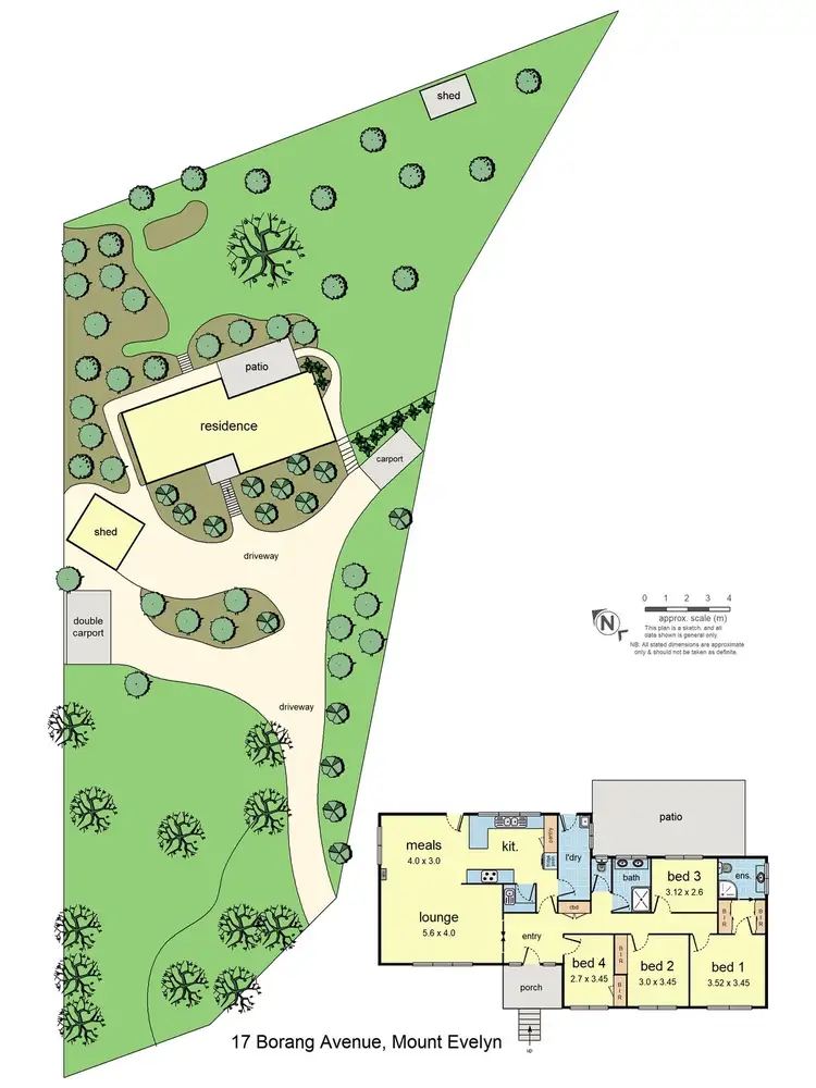 Floorplan of Homely house listing, 17 Borang Avenue, Mount Evelyn VIC 3796