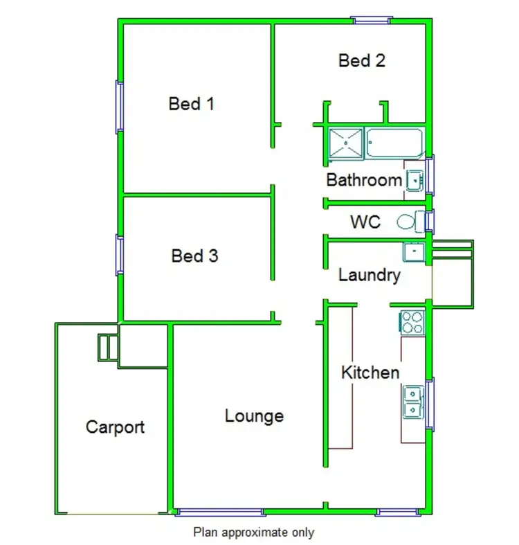 Floorplan of Homely house listing, 7 Gibbons Road, Shepparton VIC 3630
