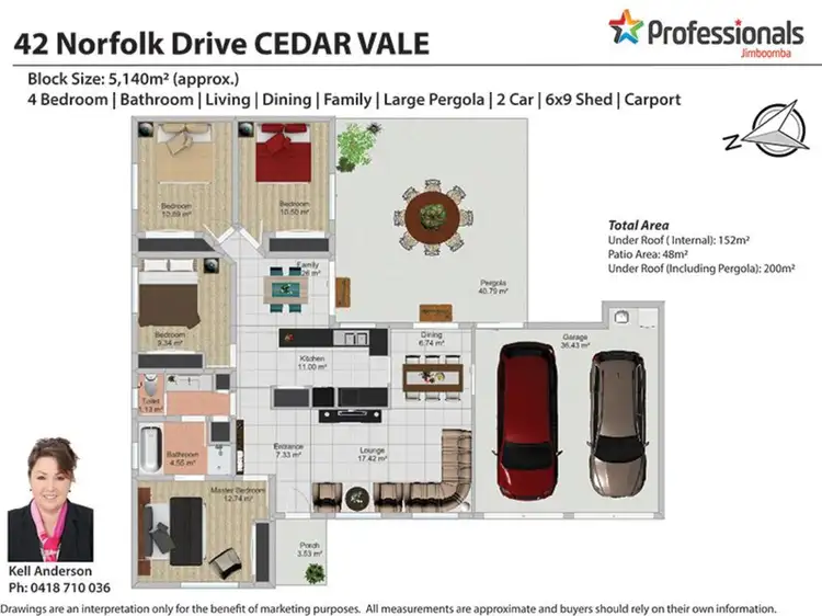 Floorplan of Homely house listing, 42-44 Norfolk Drive, Cedar Vale QLD 4285