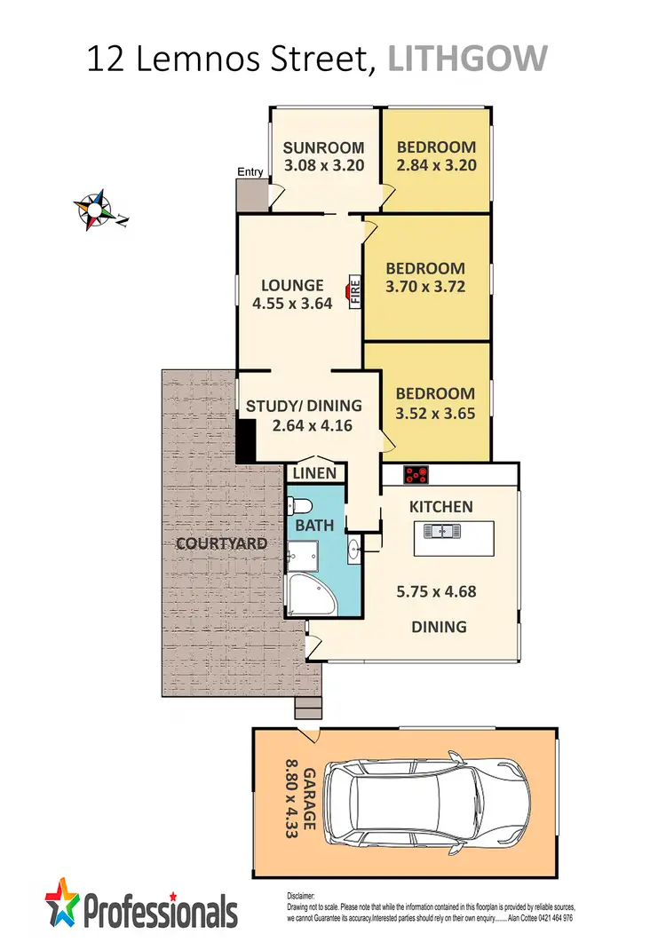 Floorplan of Homely house listing, 12 Lemnos Street, Lithgow NSW 2790