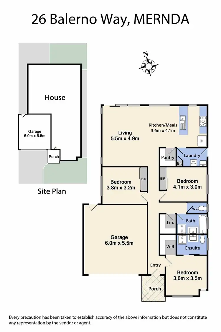 Floorplan of Homely house listing, 26 Balerno Way, Mernda VIC 3754