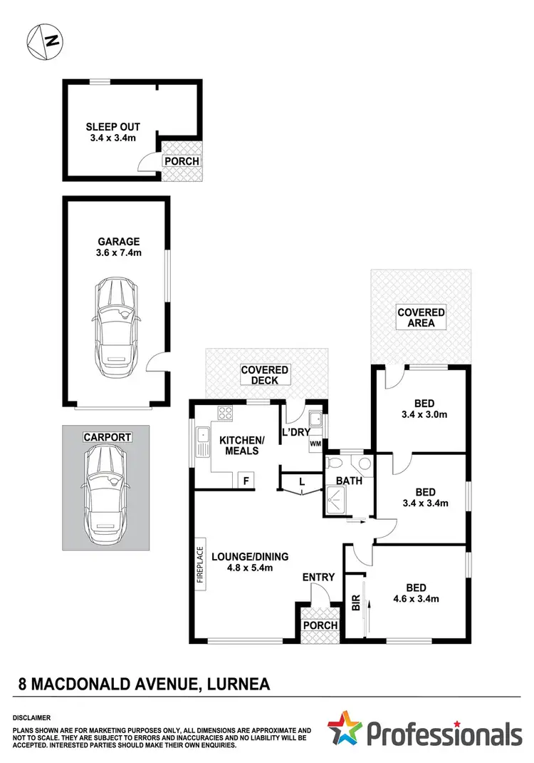 Floorplan of Homely house listing, 8 Macdonald Avenue, Lurnea NSW 2170
