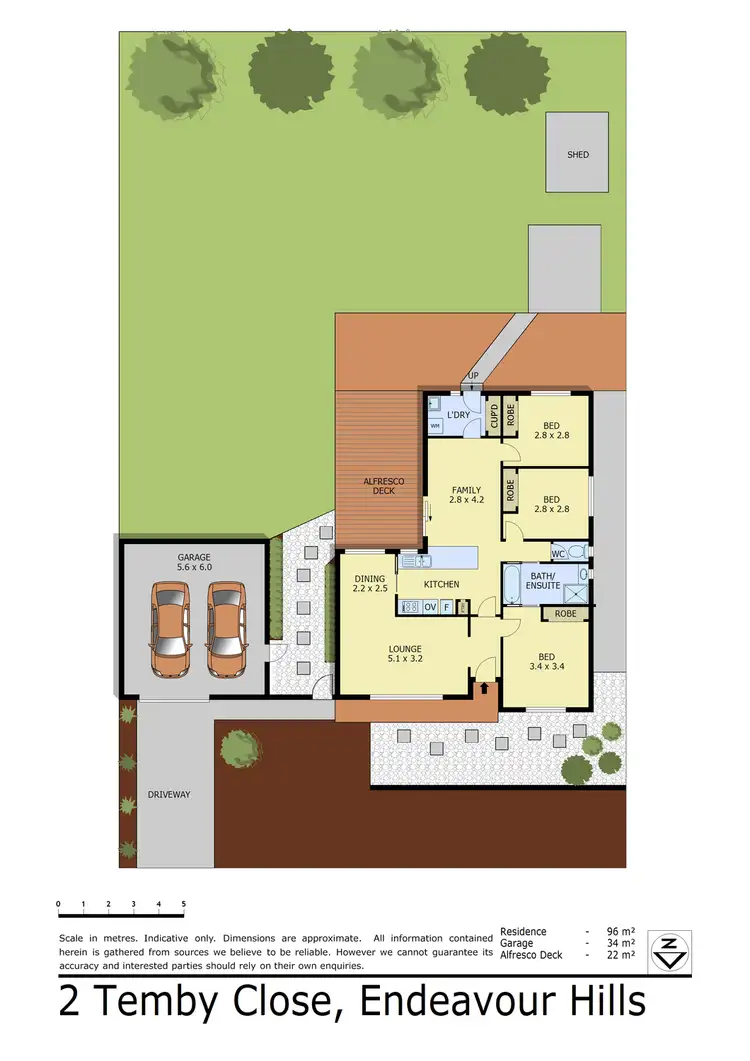 Floorplan of Homely house listing, 2 Temby Close, Endeavour Hills VIC 3802