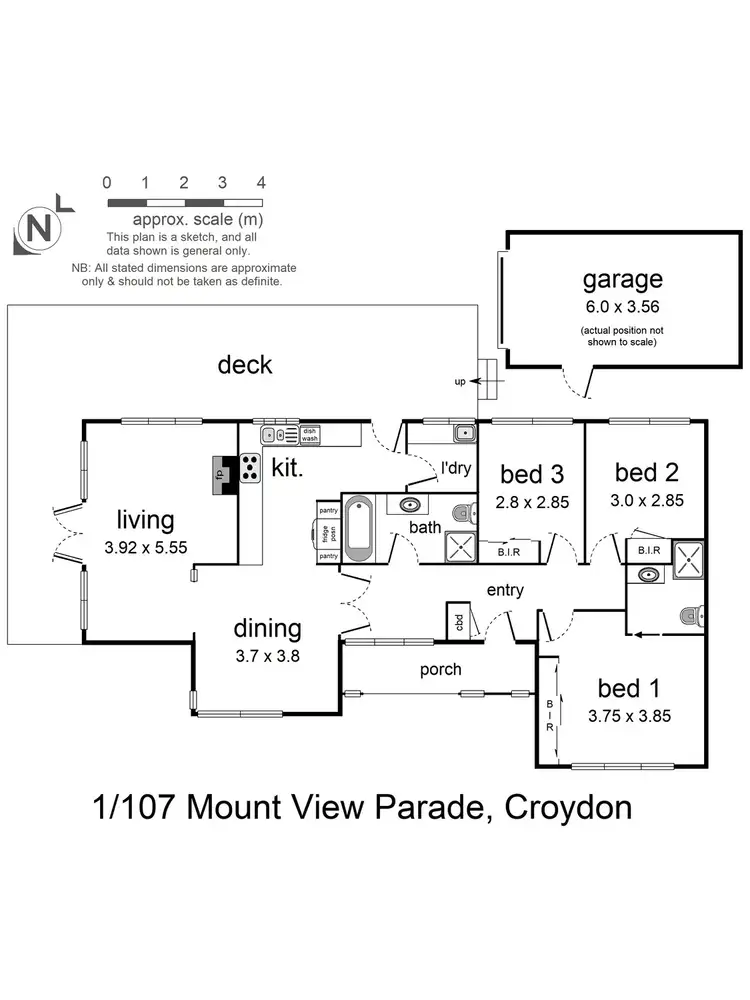 Floorplan of Homely house listing, 1/107 Mount View Parade, Croydon VIC 3136