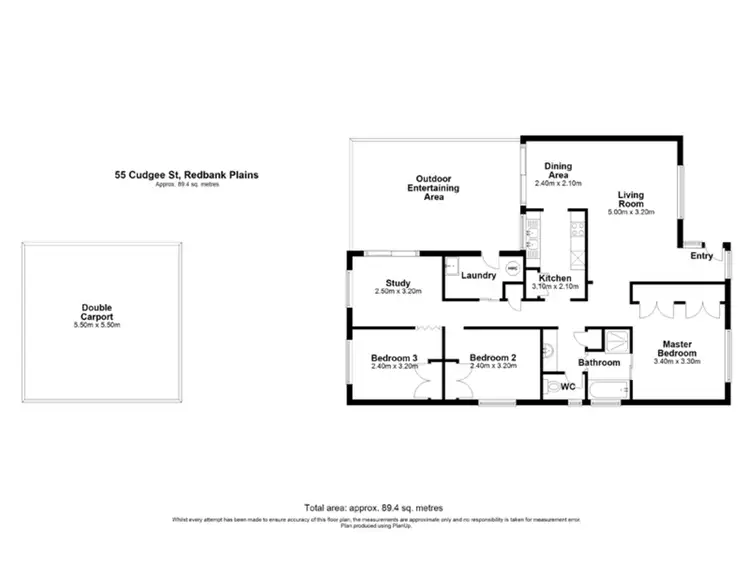 Floorplan of Homely house listing, 55 Cudgee Street, Redbank Plains QLD 4301