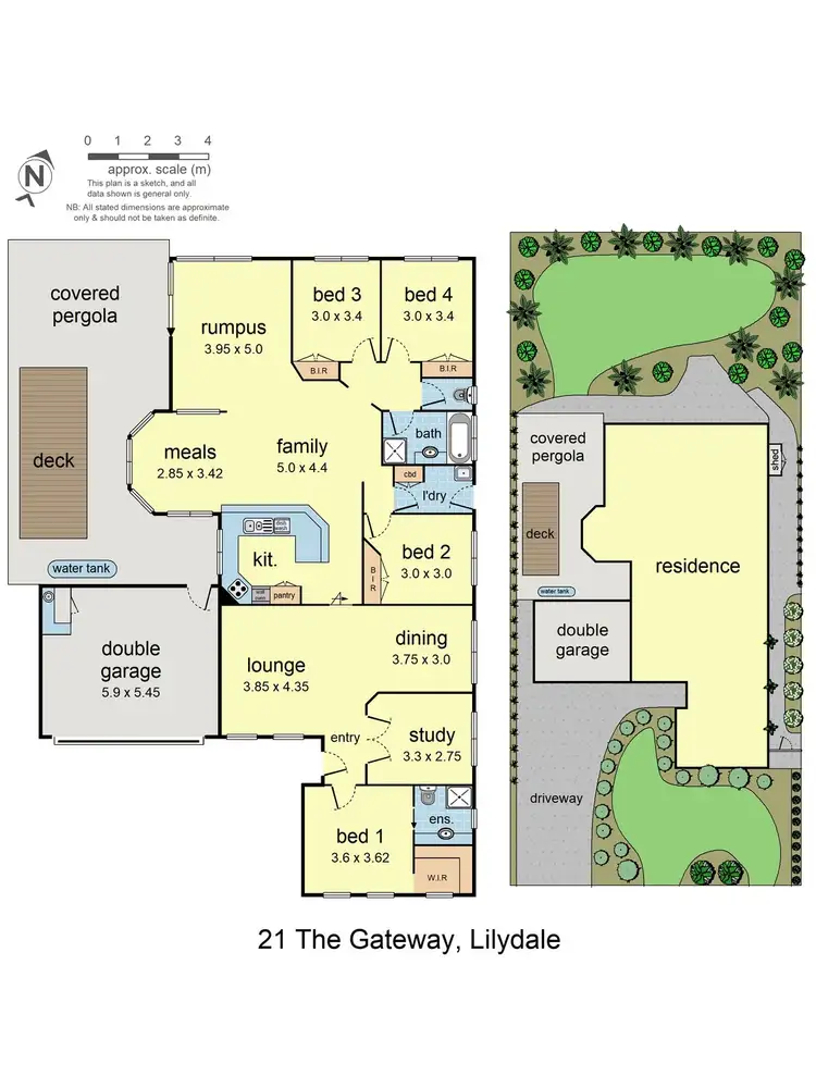 Floorplan of Homely house listing, 21 The Gateway, Lilydale VIC 3140