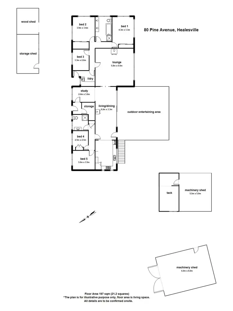 Floorplan of Homely house listing, 80 Pine Avenue, Healesville VIC 3777