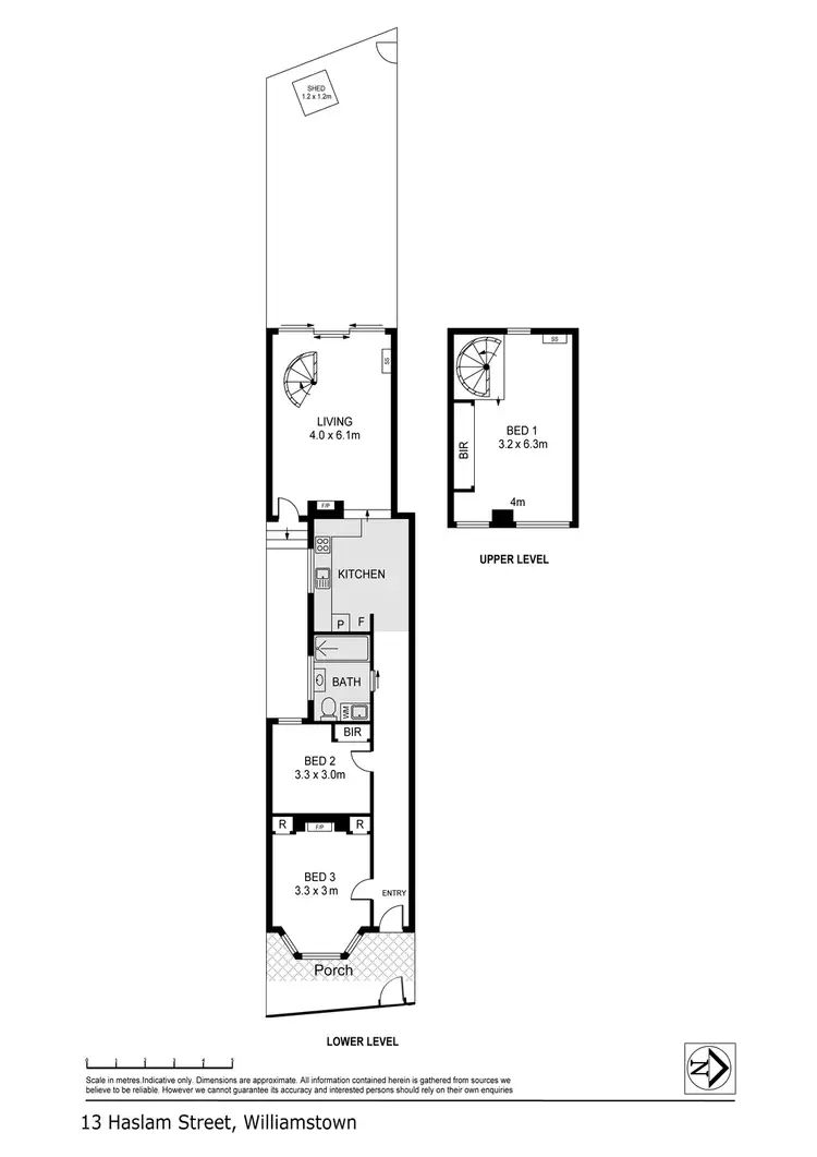 Floorplan of Homely house listing, 13 Haslam Street, Williamstown VIC 3016