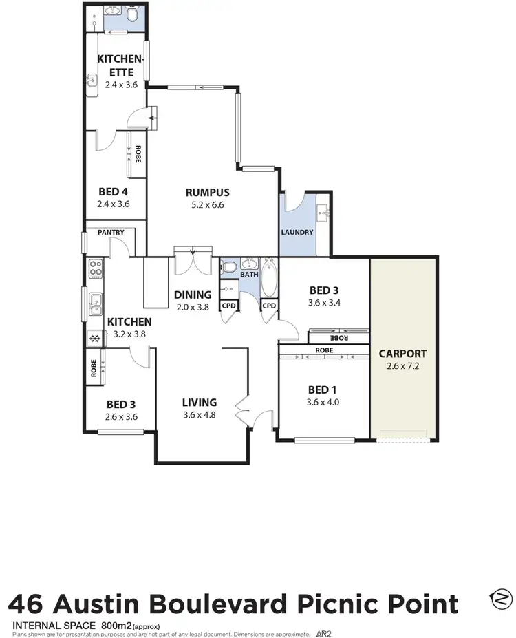 Floorplan of Homely house listing, 46 Austin Boulevard, Picnic Point NSW 2213