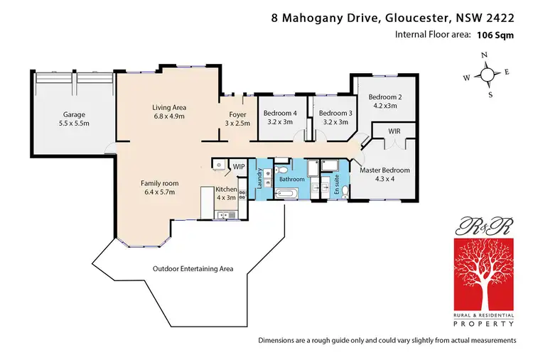 Floorplan of Homely house listing, 8 Mahogany Drive, Gloucester NSW 2422