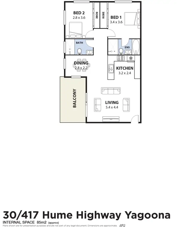 Floorplan of Homely unit listing, 30/417-423 Hume Highway, Yagoona NSW 2199