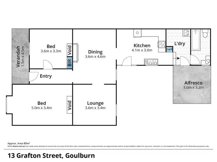 Floorplan of Homely house listing, 13 Grafton Street, Goulburn NSW 2580