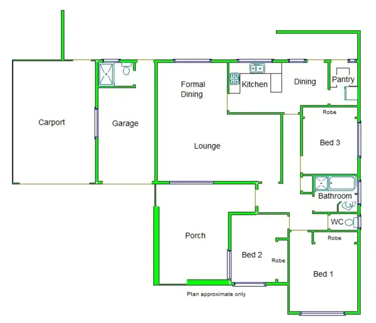 Floorplan of Homely house listing, 9 Sanderson Street, Shepparton VIC 3630