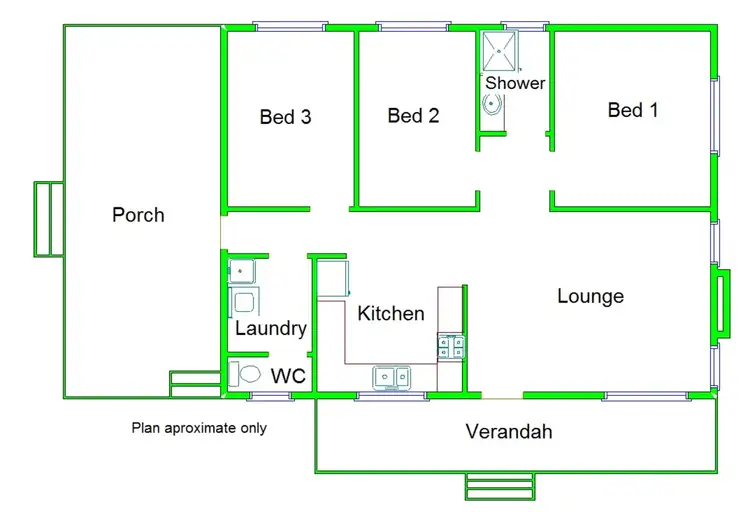 Floorplan of Homely house listing, 53 Malcolm Crescent, Shepparton VIC 3630