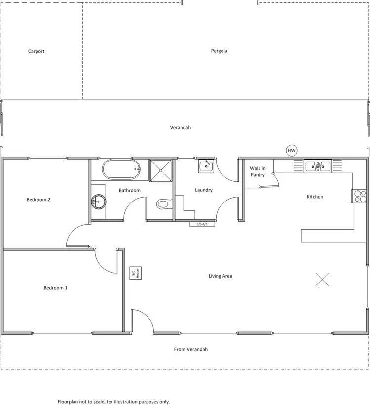 Floorplan of Homely house listing, 4 Whiting Drive, Edithburgh SA 5583