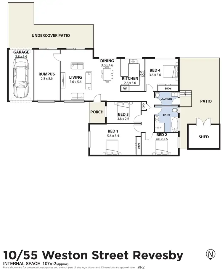 Floorplan of Homely villa listing, 10/55 Weston Street, Panania NSW 2213