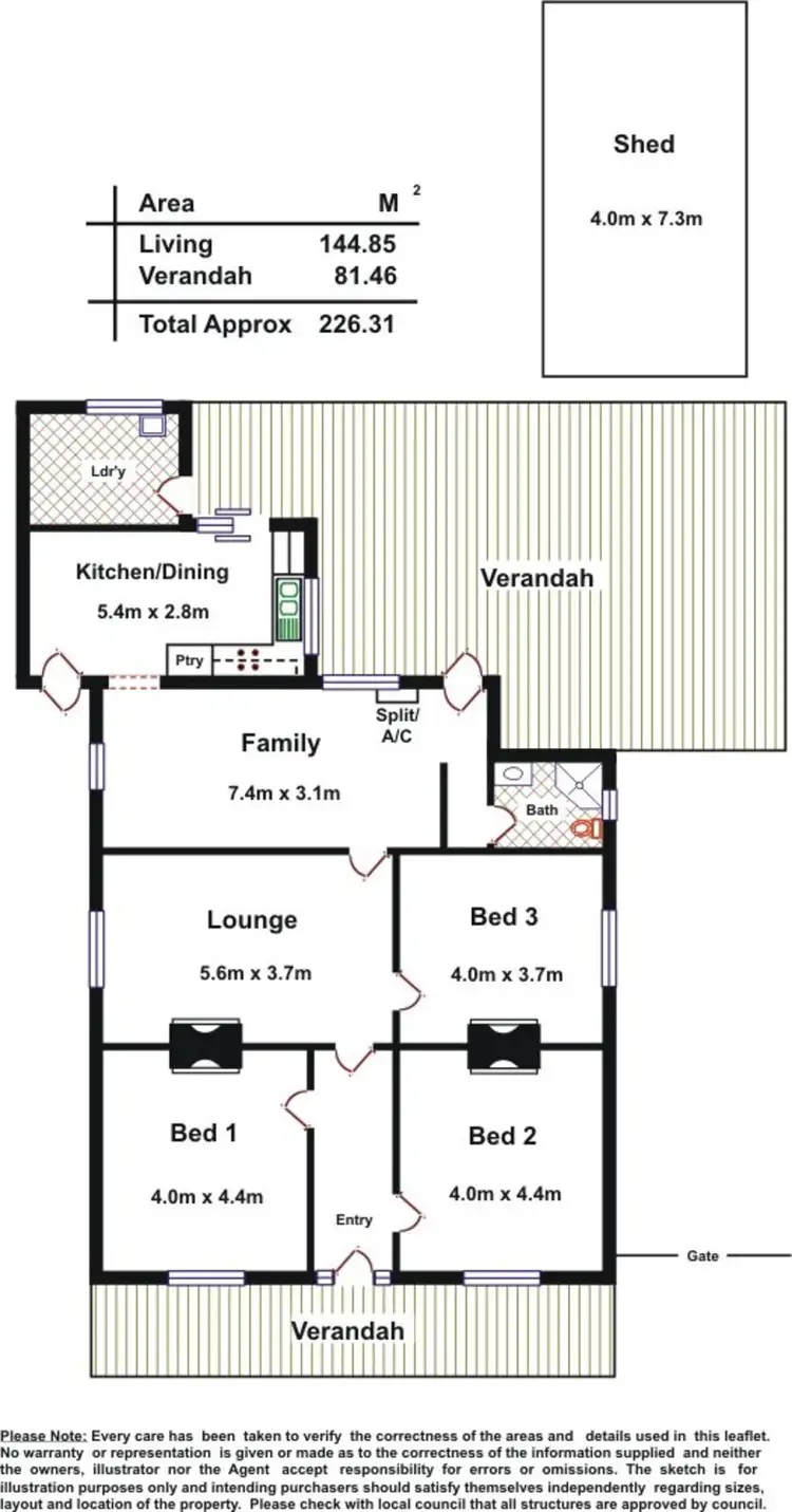Floorplan of Homely house listing, 59 Hargrave Street, Largs Bay SA 5016