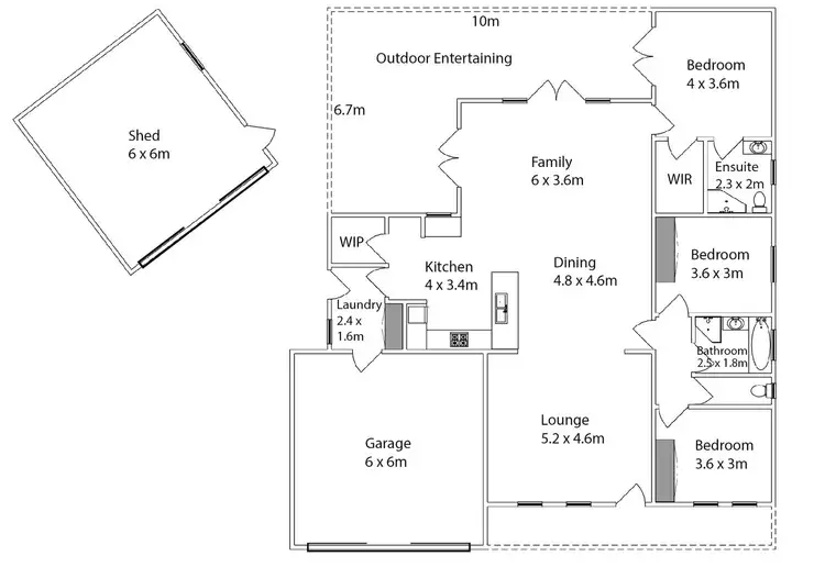 Floorplan of Homely house listing, 8 Suffolk Drive, Mildura VIC 3500