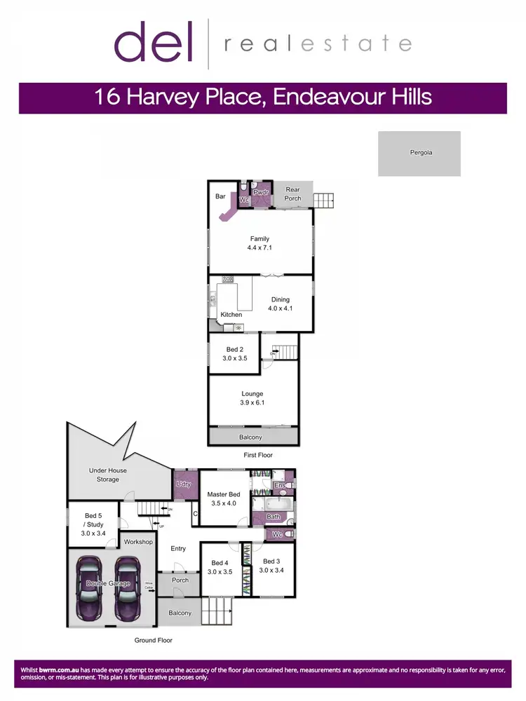 Floorplan of Homely house listing, 16 Harvey Place, Endeavour Hills VIC 3802