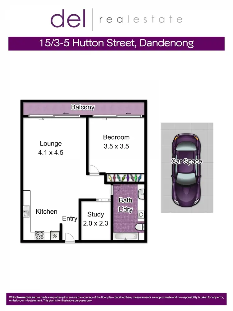Floorplan of Homely apartment listing, 15/3-5 Hutton Street, Dandenong VIC 3175