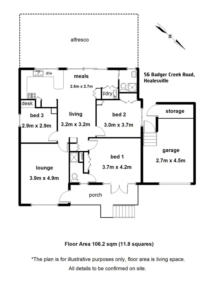 Floorplan of Homely house listing, 56 Badger Creek Road, Healesville VIC 3777