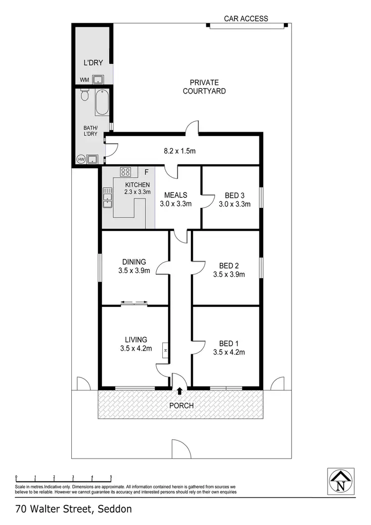 Floorplan of Homely house listing, 70 Walter Street, Seddon VIC 3011
