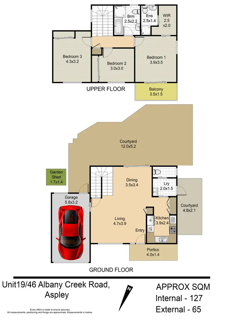Floorplan of Homely townhouse listing, 19/46 Albany Creek Road, Aspley QLD 4034