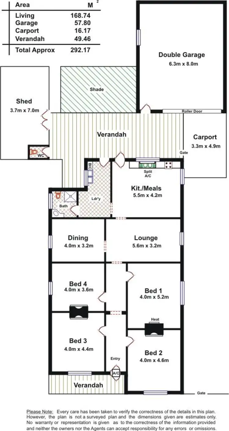 Floorplan of Homely house listing, 10 Hughes Street, Mile End SA 5031