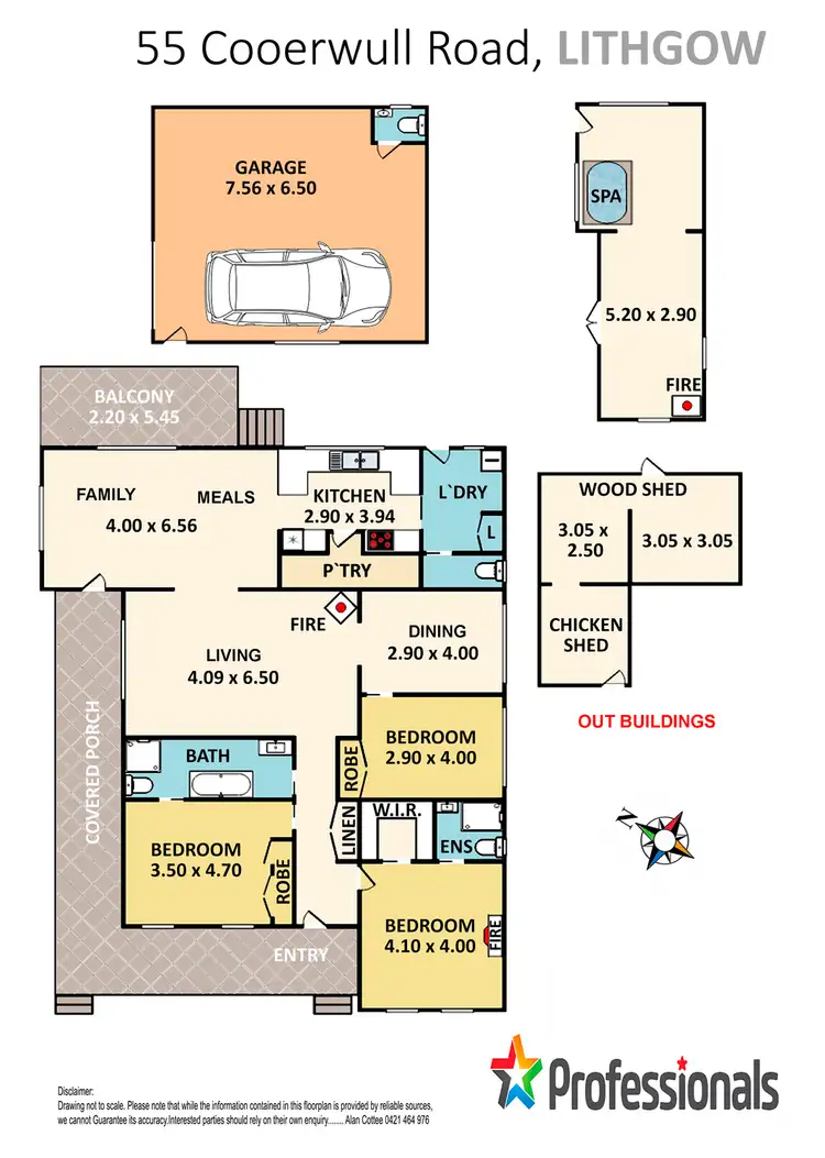 Floorplan of Homely house listing, 55 Cooerwull Road, Lithgow NSW 2790