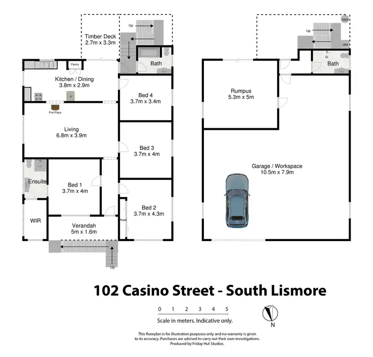 Floorplan of Homely house listing, 102 Casino Street, South Lismore NSW 2480