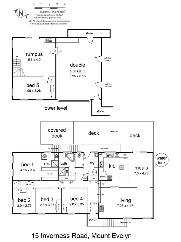 Floorplan of Homely house listing, 15 Inverness Road, Mount Evelyn VIC 3796