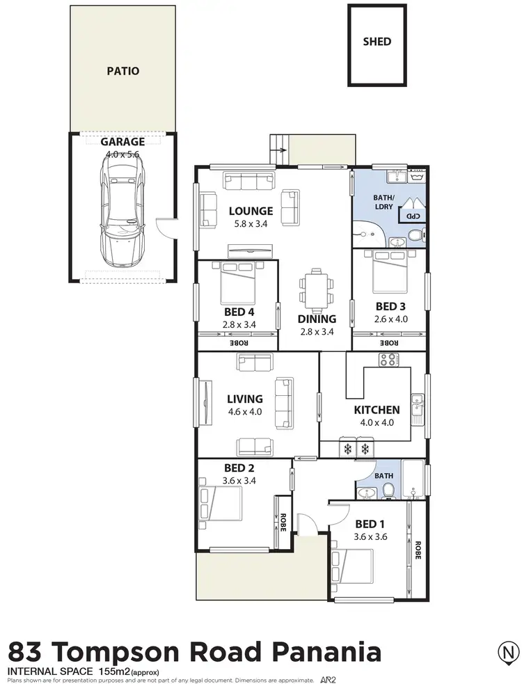 Floorplan of Homely house listing, 83 Tompson Road, Panania NSW 2213