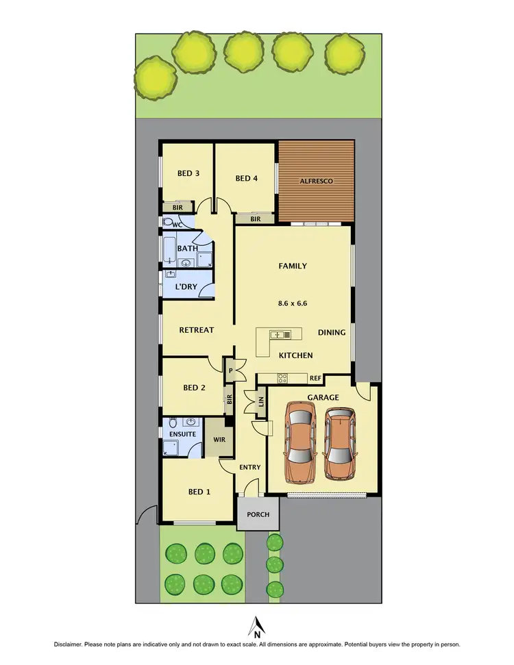 Floorplan of Homely house listing, 36 Kensley Circuit, Craigieburn VIC 3064