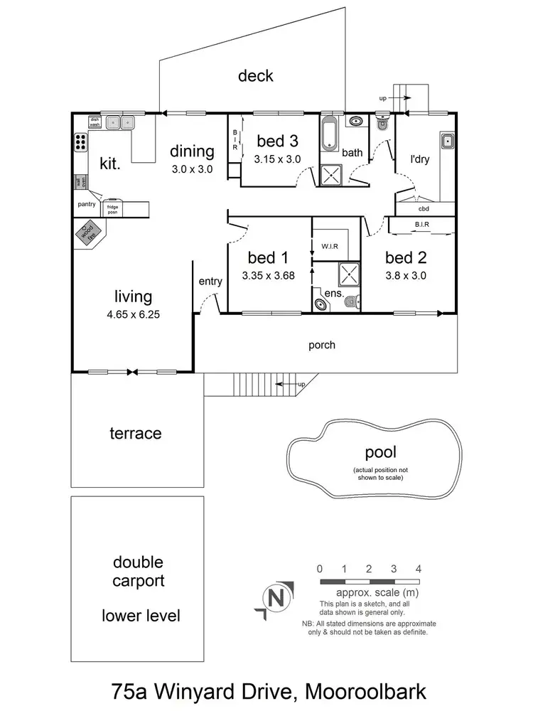 Floorplan of Homely house listing, 75a Winyard Drive, Mooroolbark VIC 3138
