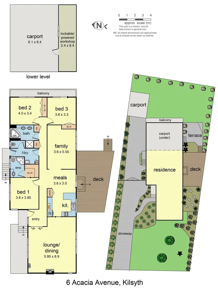 Floorplan of Homely house listing, 6 Acacia Avenue, Kilsyth VIC 3137