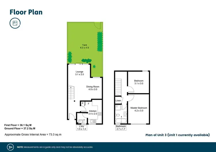 Floorplan of Homely townhouse listing, 1/6 Lobelia Close, Metford NSW 2323