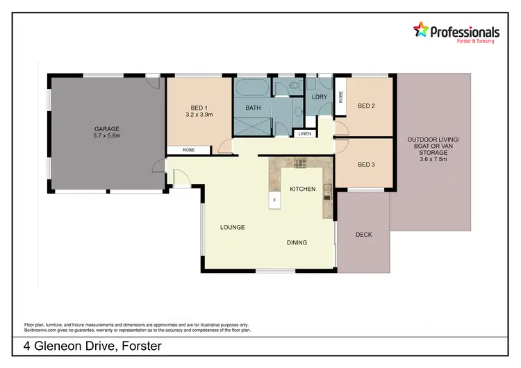 Floorplan of Homely house listing, 4 Gleneon Drive, Forster NSW 2428