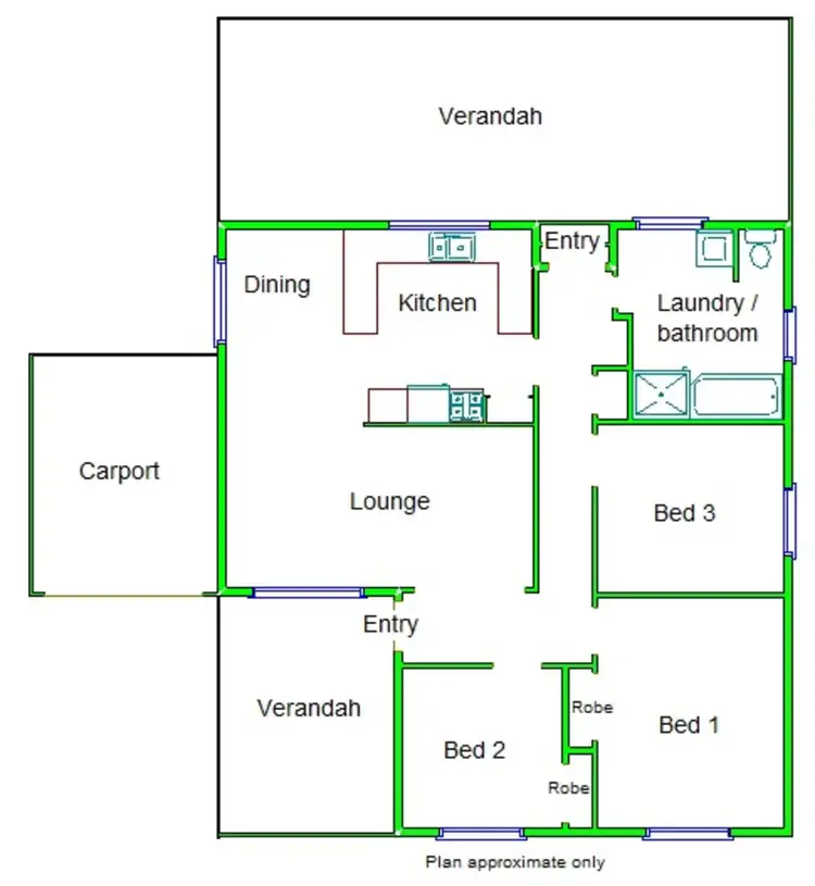 Floorplan of Homely house listing, 24 Wills Street, Shepparton VIC 3630