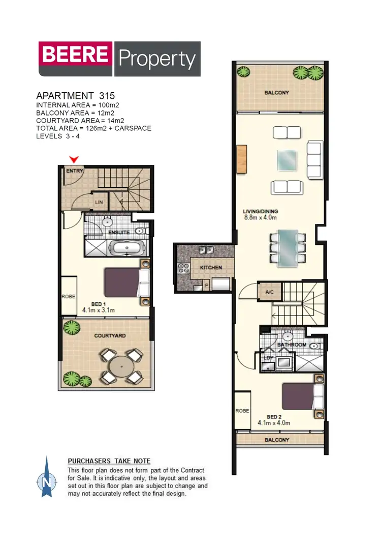 Floorplan of Homely apartment listing, 315/5 Potter Street, Waterloo NSW 2017