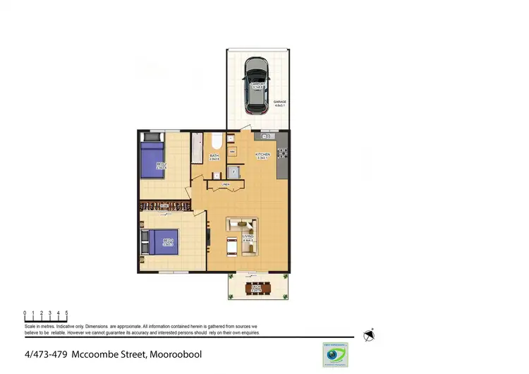 Floorplan of Homely apartment listing, 4/473-479 McCoombe Street, Mooroobool QLD 4870