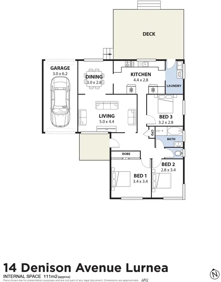 Floorplan of Homely house listing, 14 Denison Avenue, Lurnea NSW 2170