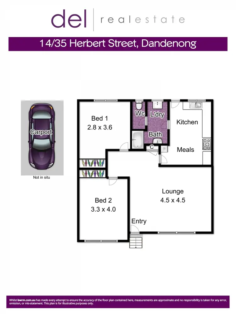 Floorplan of Homely unit listing, 14/35 Herbert Street, Dandenong VIC 3175