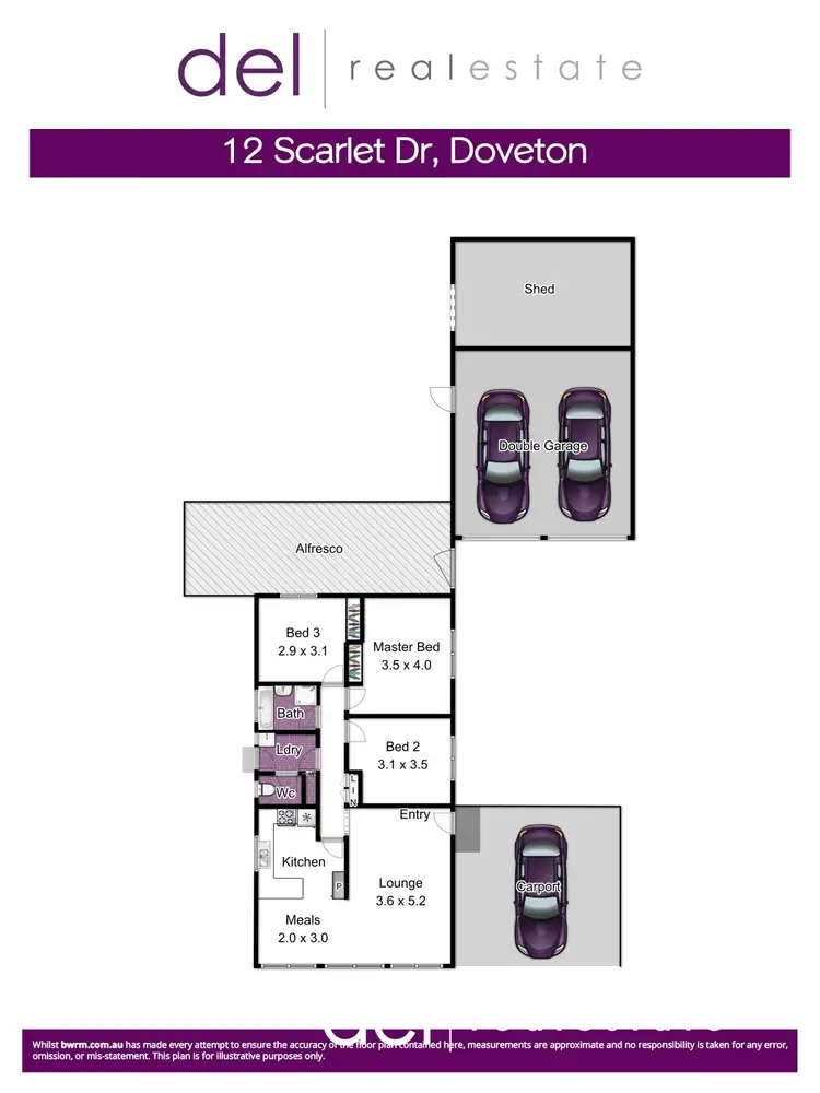 Floorplan of Homely house listing, 12 Scarlet Drive, Doveton VIC 3177