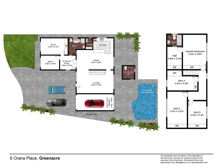 Floorplan of Homely house listing, 6 Orana Place, Greenacre NSW 2190