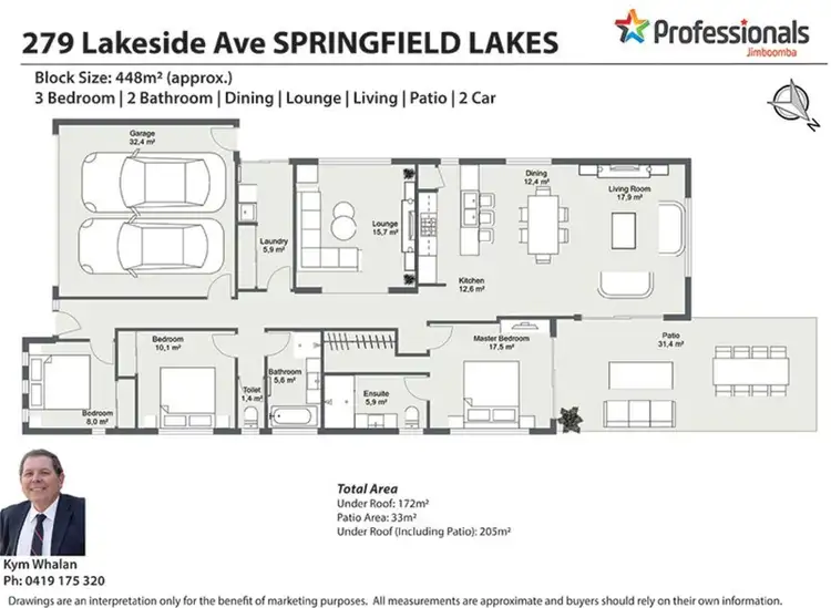 Floorplan of Homely house listing, 279 Lakeside Avenue, Springfield Lakes QLD 4300